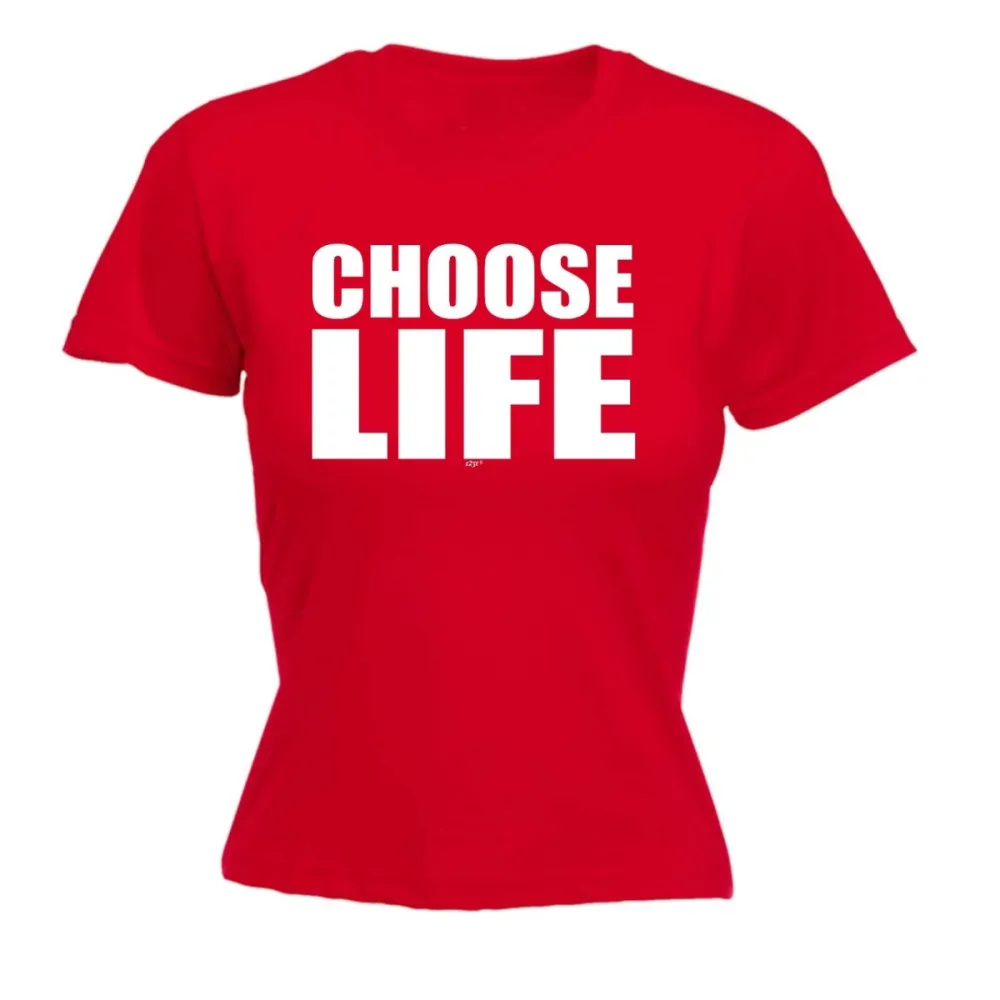 Choose Life Graphic Fitted Tee