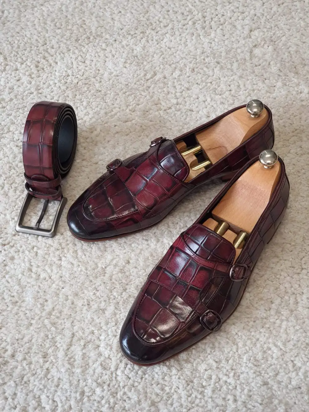 Refined Double Monk Strap Loafers