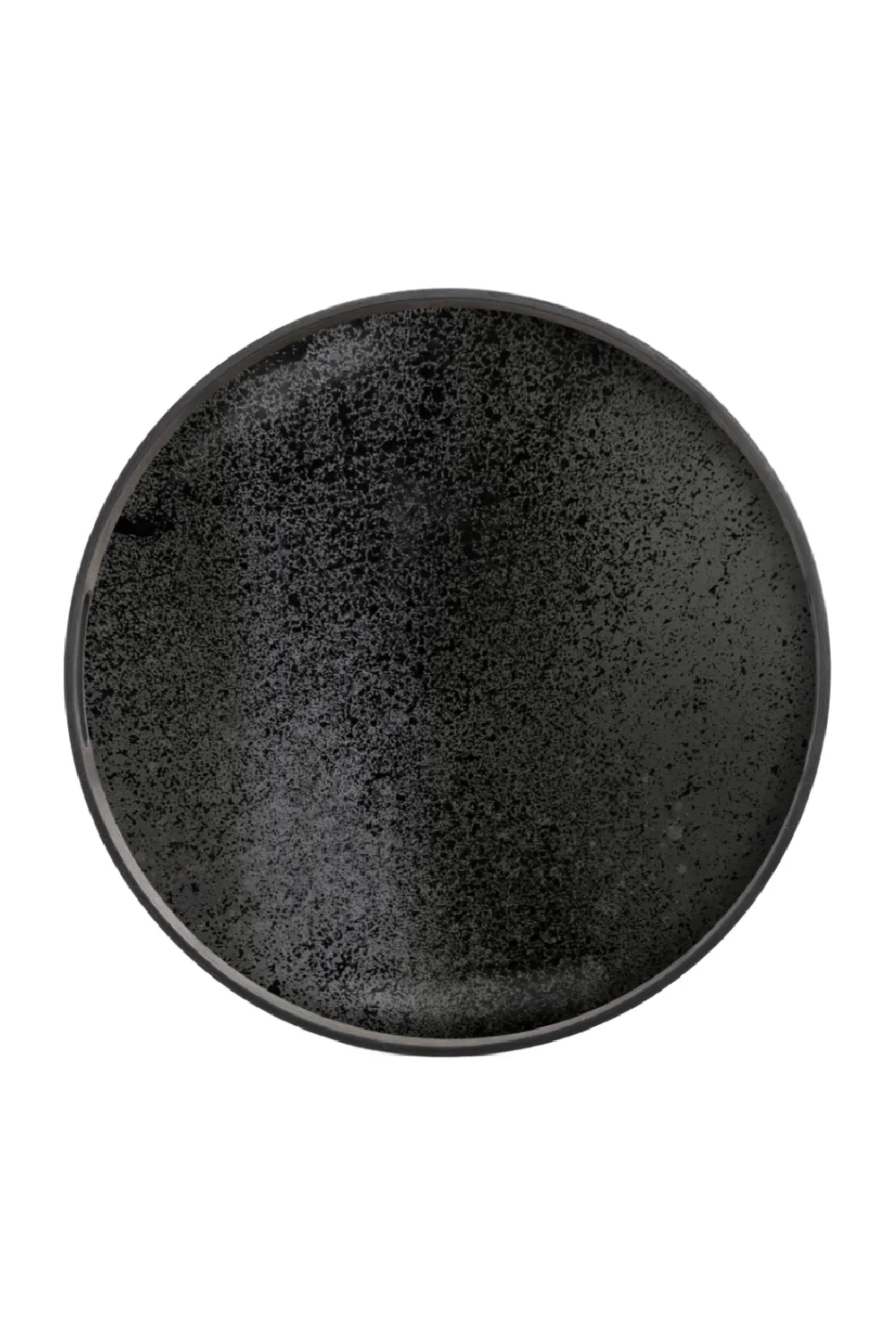 Aged Mirror Round Tray
