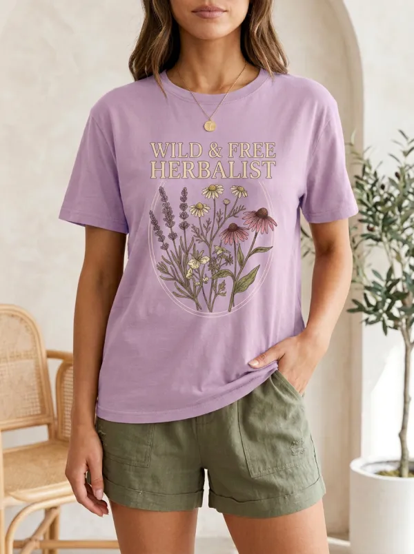 Herbalist Lover Wildflower Botanical T-Shirt