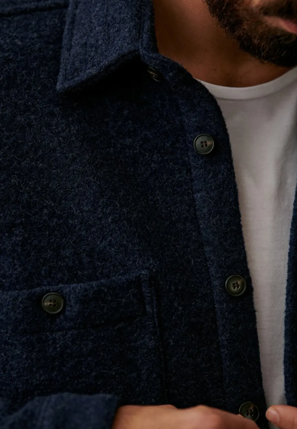Olive Green Two Chest Pocket Long Sleeve Shirt