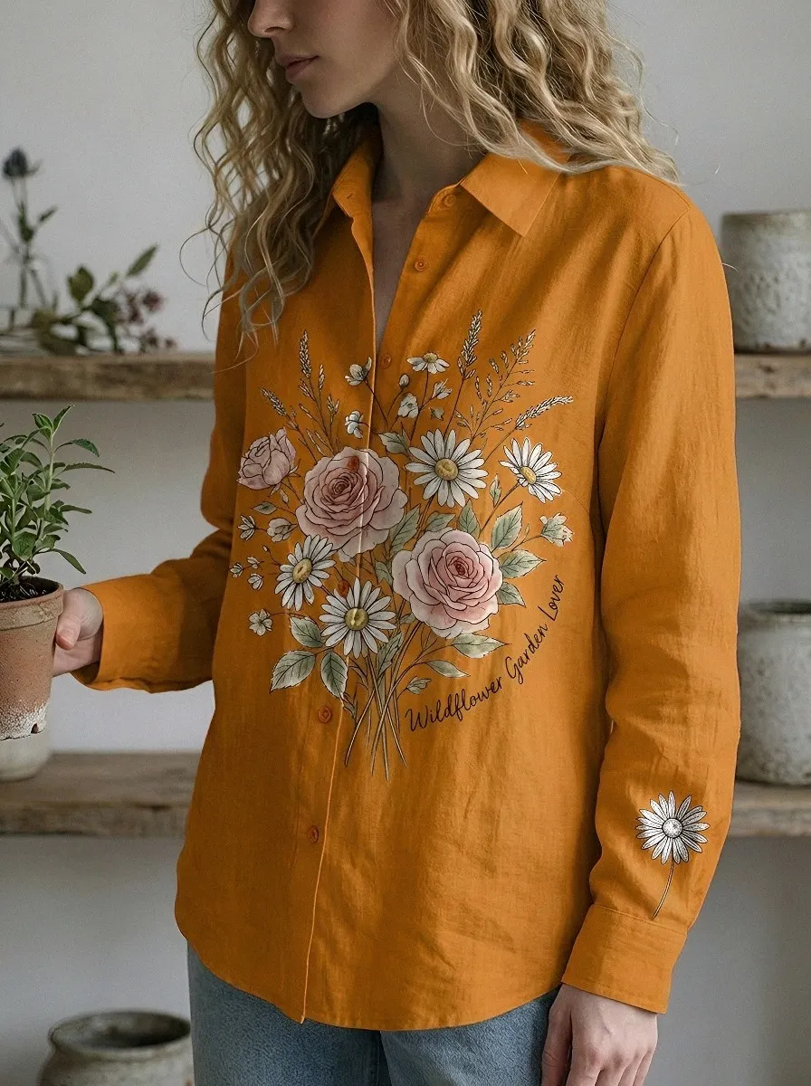 Wildflower Garden Lover Casual Shirt
