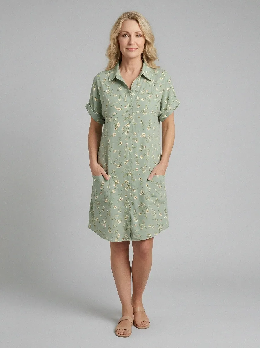 Women's Summer Vacation Floral Embroidery Printed Dress