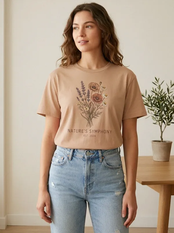 Nature Lover Wildflower Bouquet T-Shirt