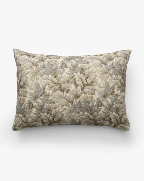 Floral Linen Pillow Cover