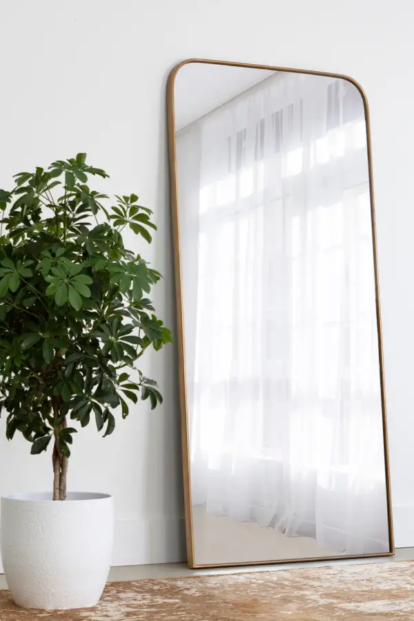 Iron Framed Floor Mirror