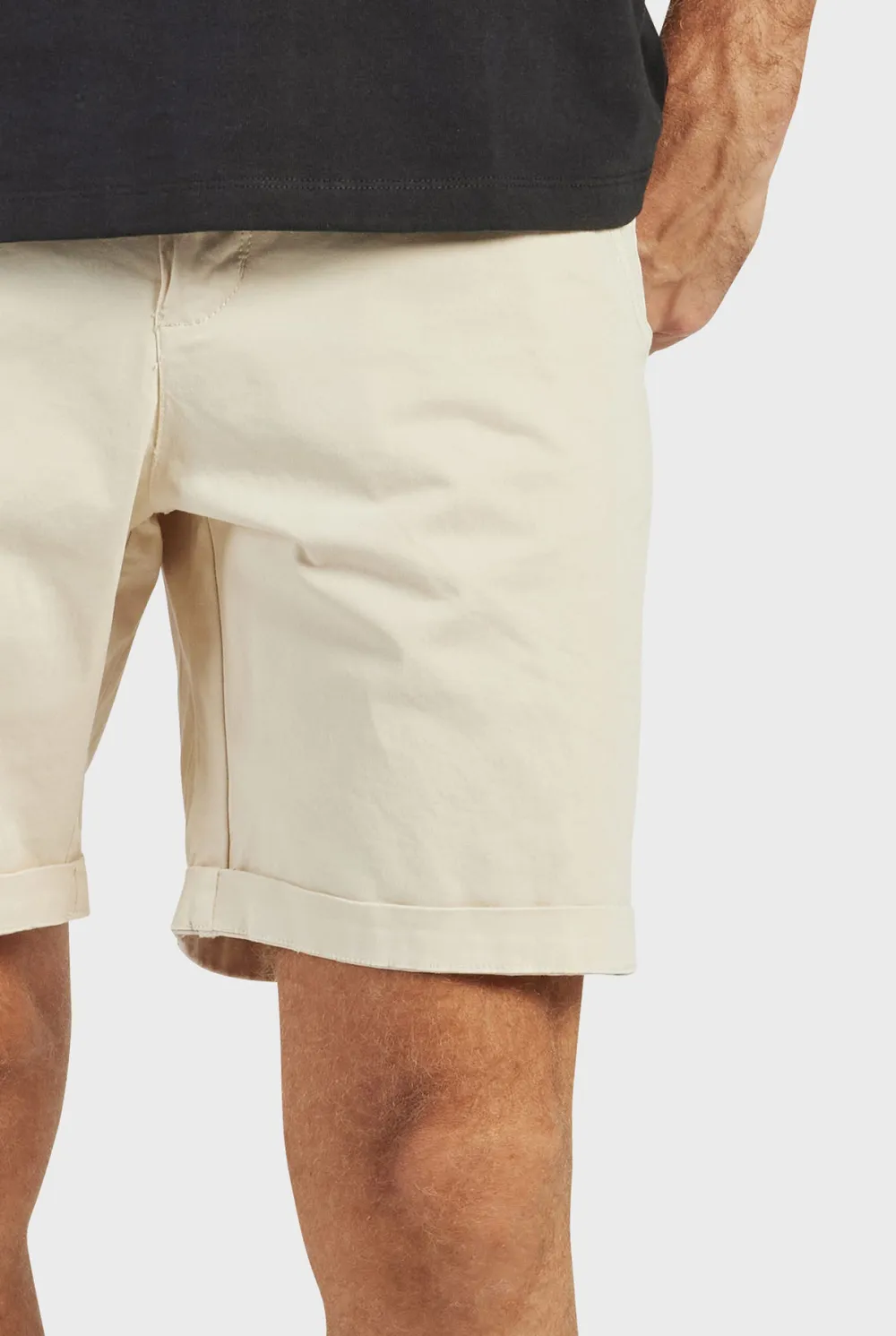 Slim Fit Stretch Cotton Chino Casual Shorts