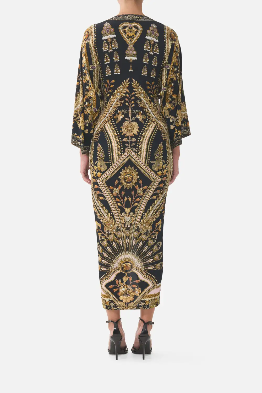 Long Split Front Twist Dress
