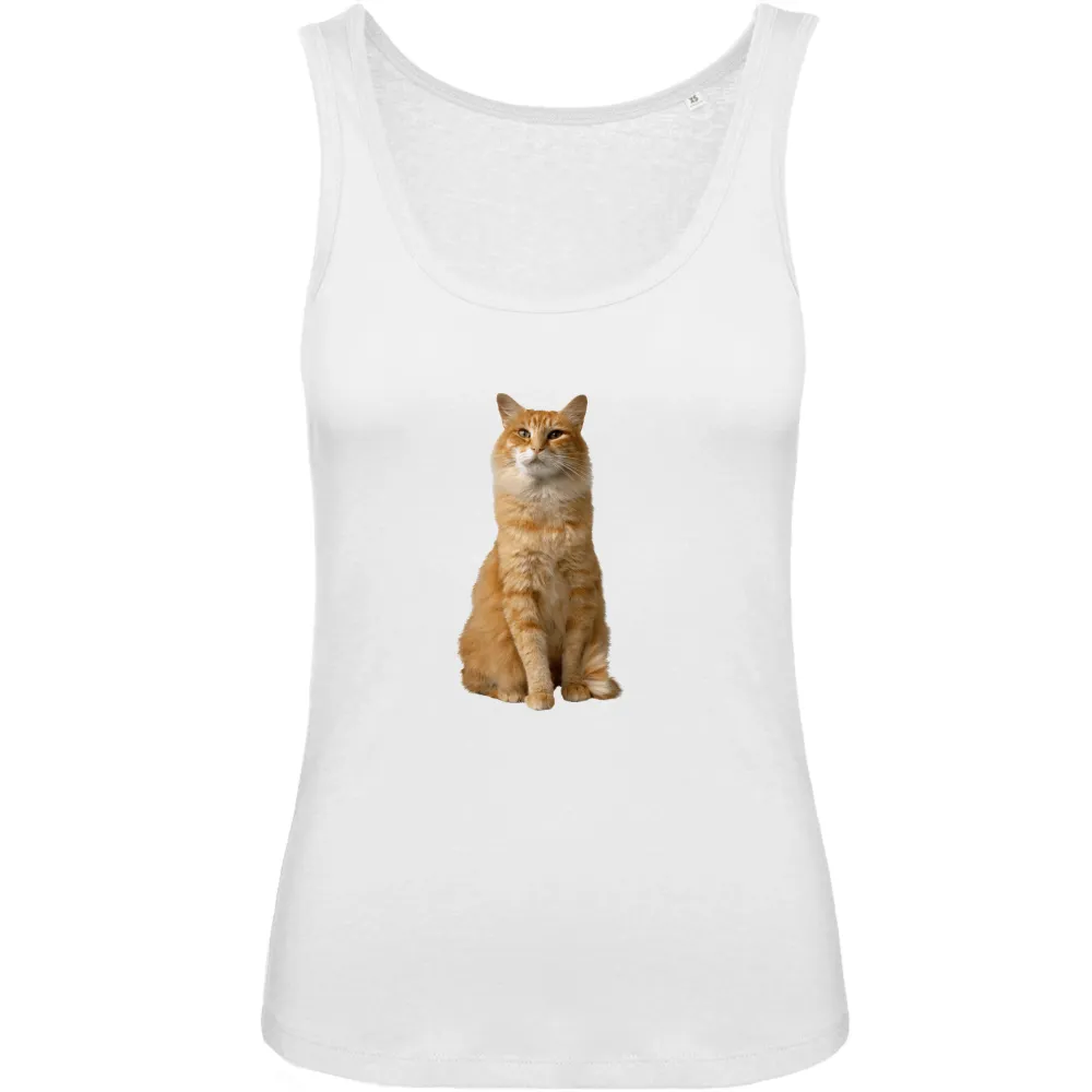 Orange Cat Graphic Tank