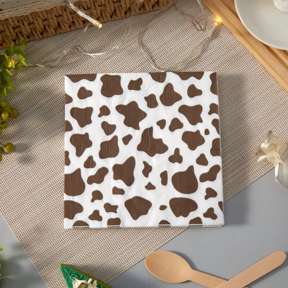 Cow Print Party Paper Napkins