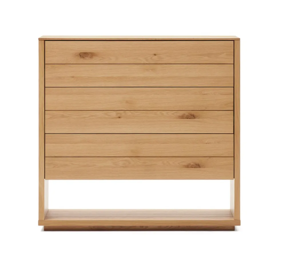 Refined Oak Drawer Chest