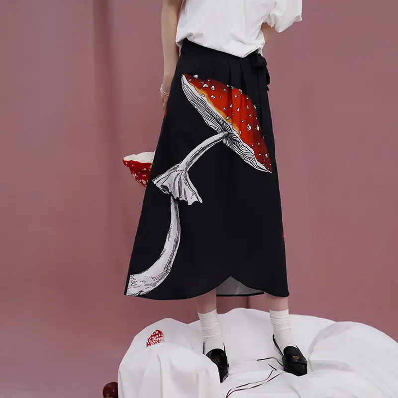 Mushroom Motif Skirt