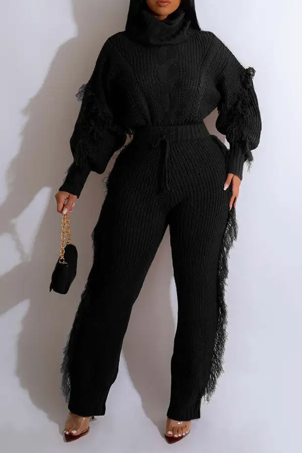 Smart Tassel Pant Suit