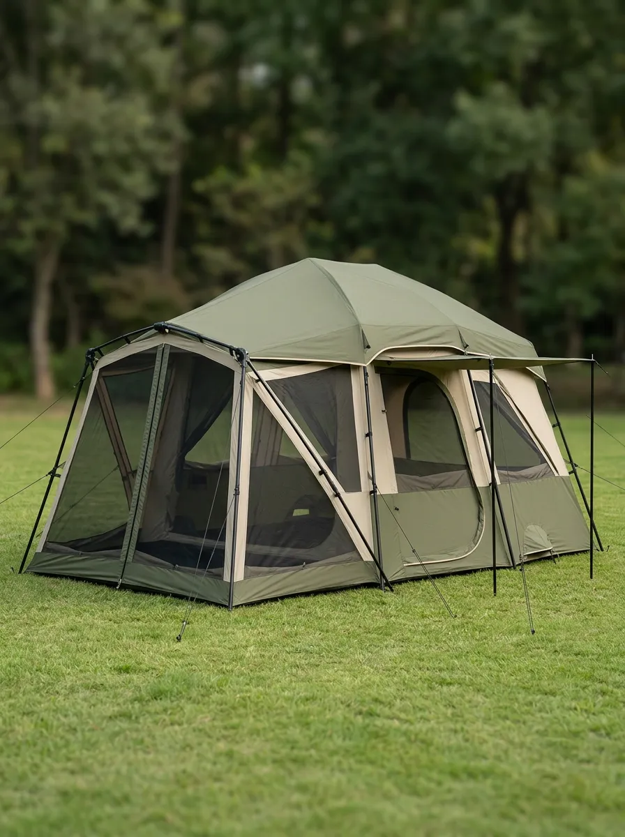 Olive Green Mesh Tent Camping Gear
