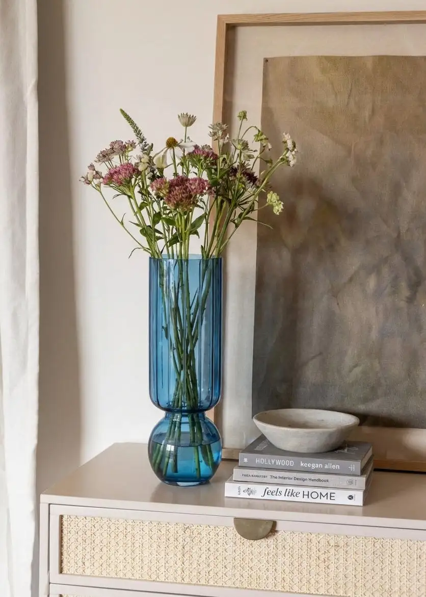 Pedestal Glass Vase Large