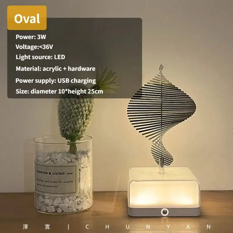 Metal Round Decorative Table Lamp