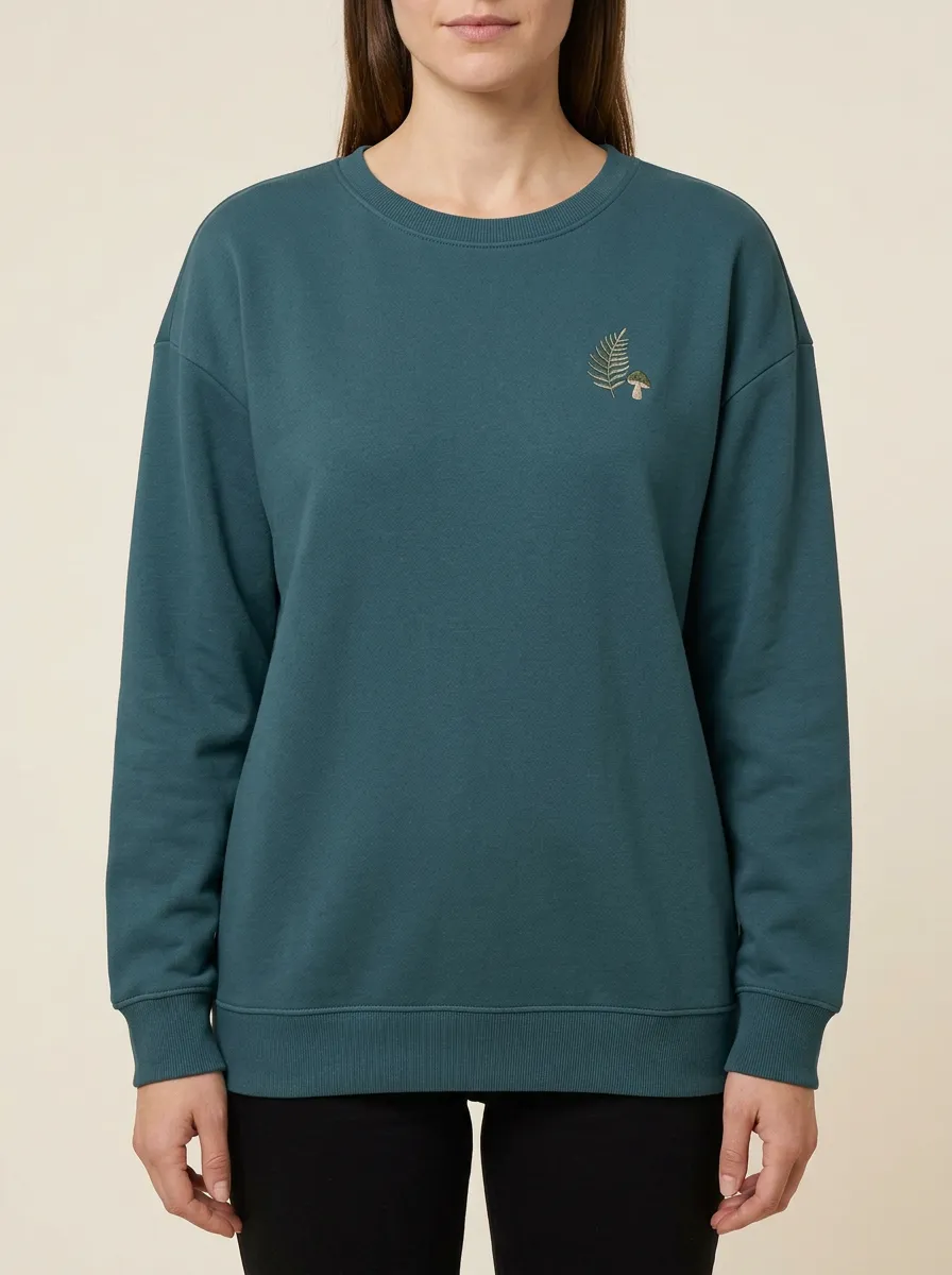 Women's Crewneck Embroidered Sweatshirt
