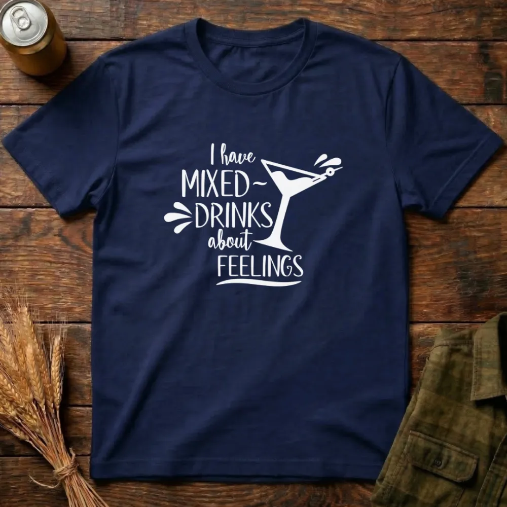 Mixed Feelings Graphic Cotton T-Shirt