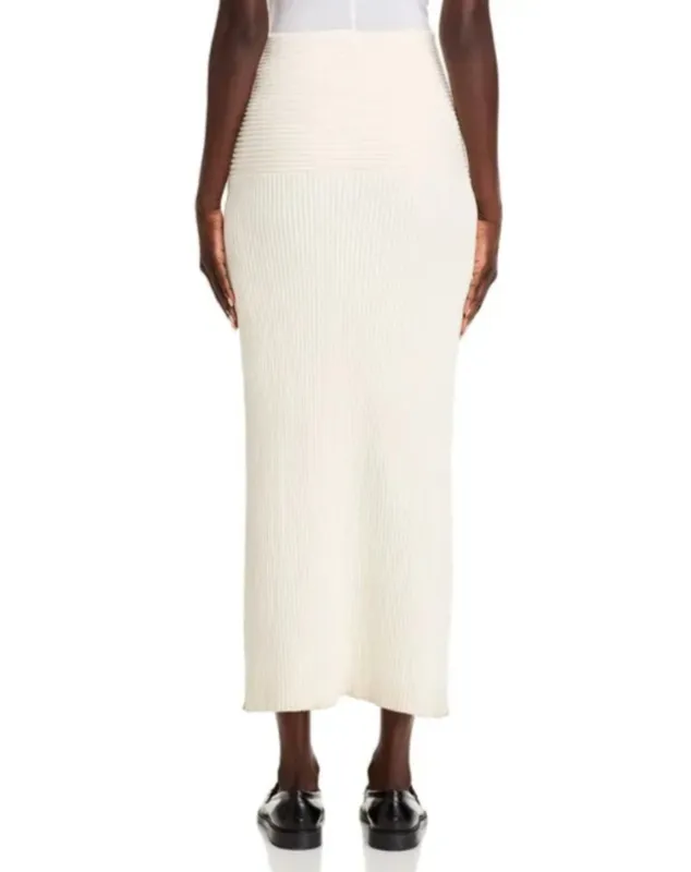 Ribbed Pull On Skirt