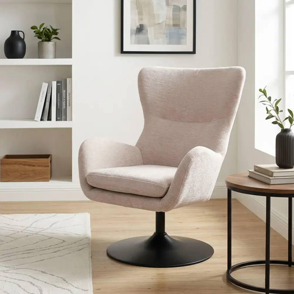 Modern Casual Comfort Velvet Armchair