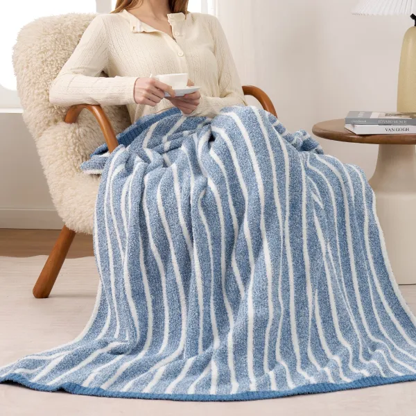 Cozy Nautical-Stripe Blanket