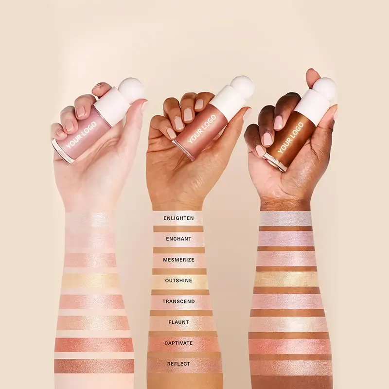High Pigmented Multi-Color Shimmer Glitter Liquid Highlighter