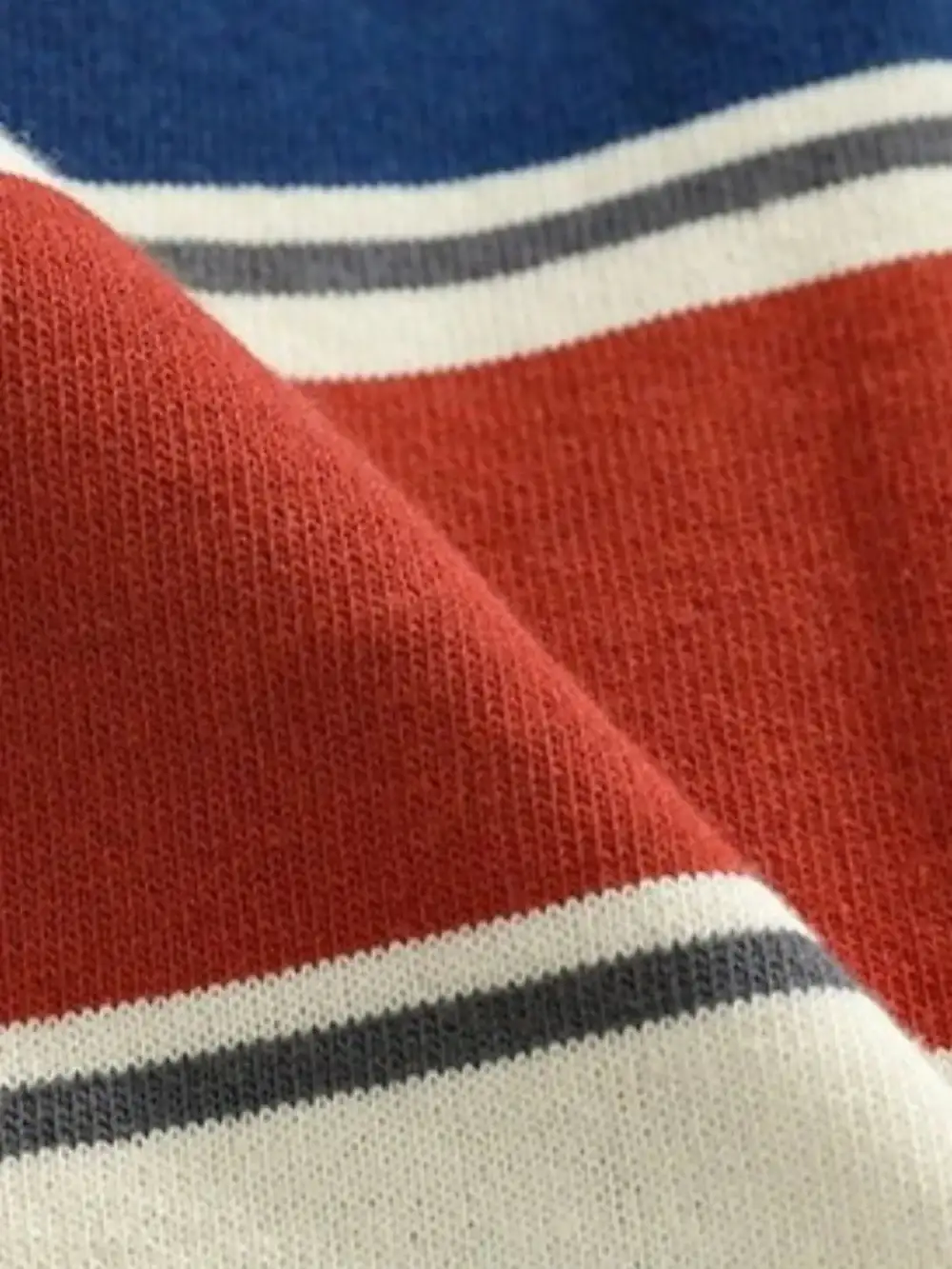 Striped Crew Neck Half Sleeve Tee