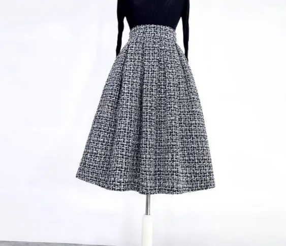 Street Everyday Casual Wool Skirt