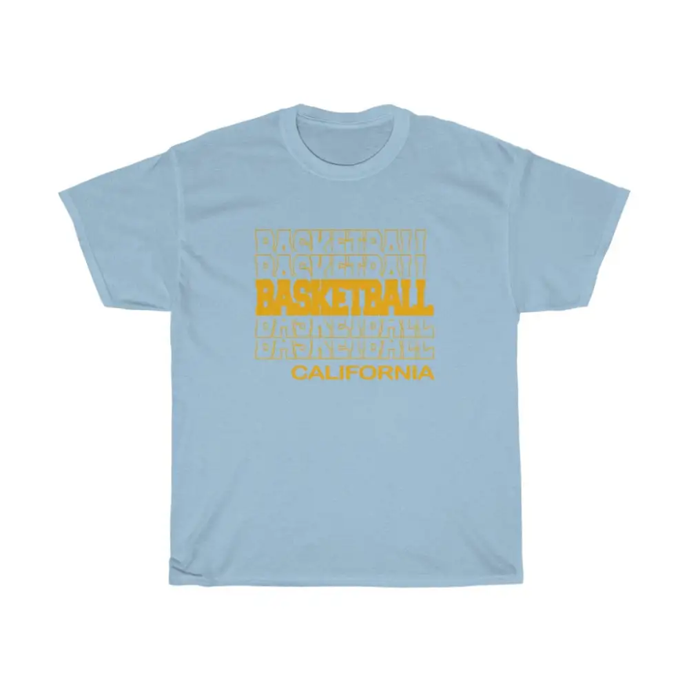 Basketball California in Modern Stacked Lettering