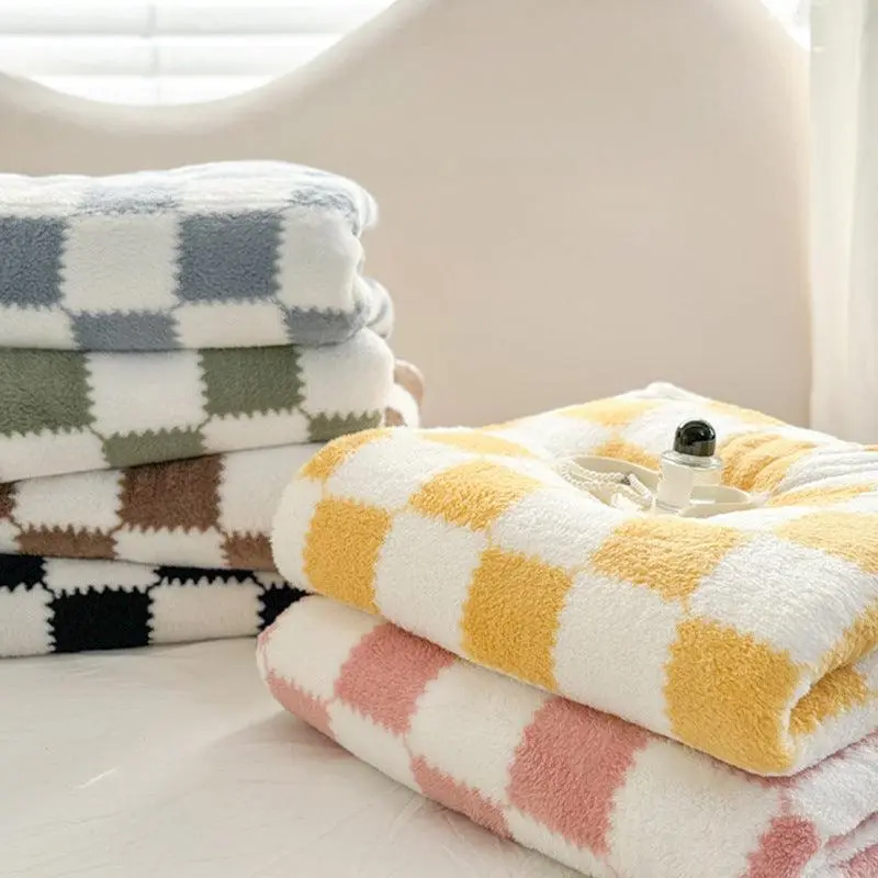 Soft Color Block Fleece Blanket