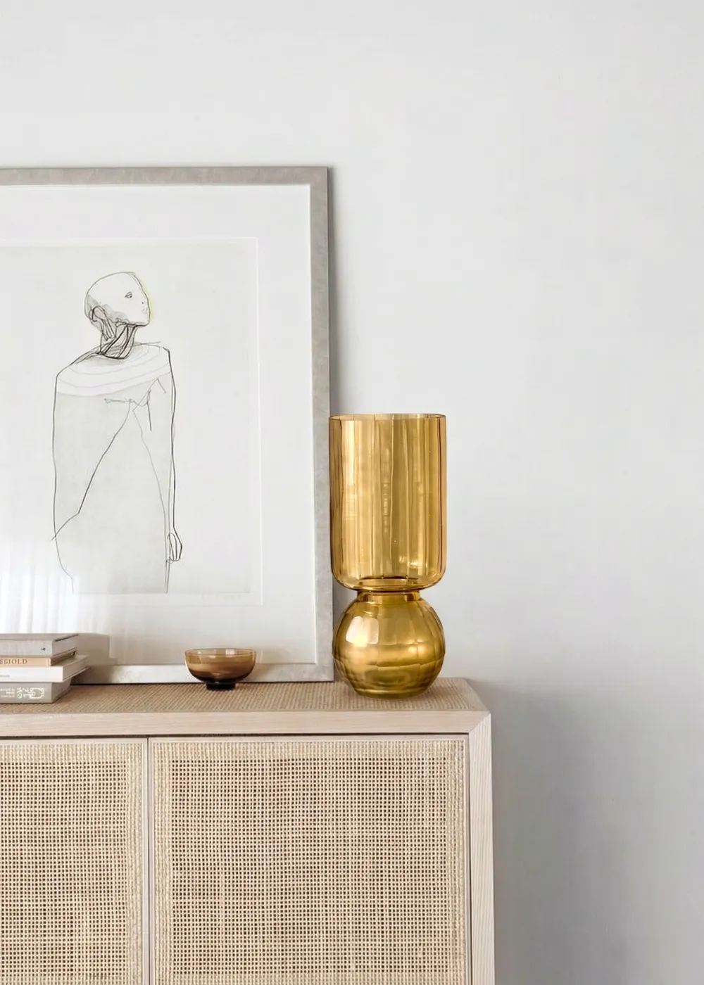 Pedestal Glass Vase Medium