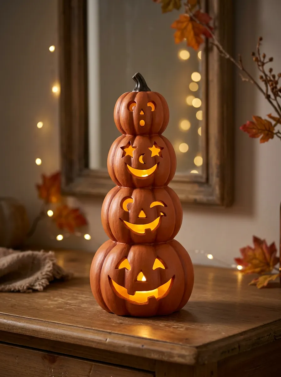 Jack-O-Lantern LED Halloween Pumpkin Light