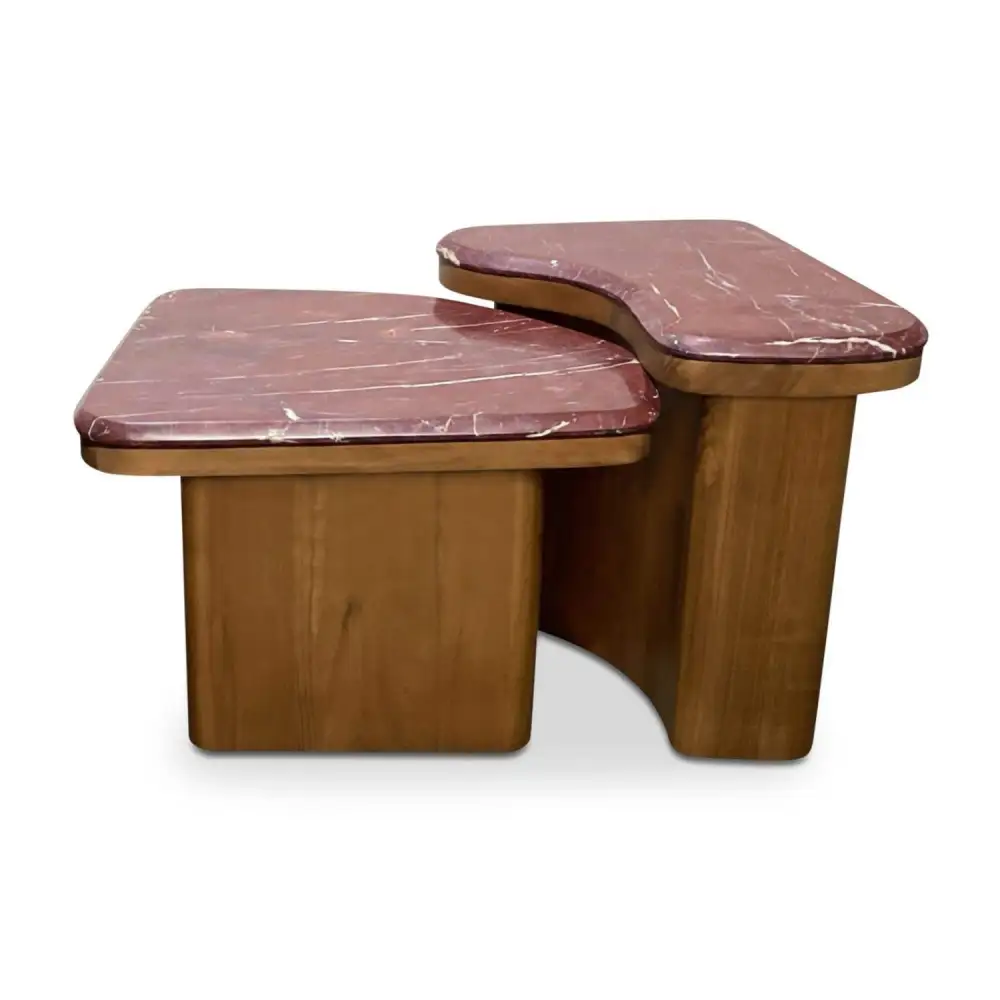 Marble Nesting Coffee Tables Nesting Set