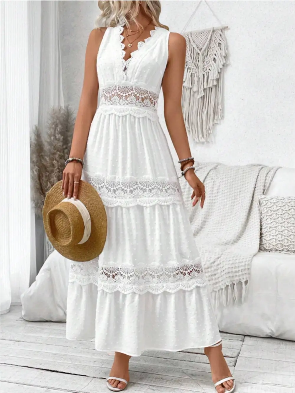 Modern Sleeveless Maxi Dress