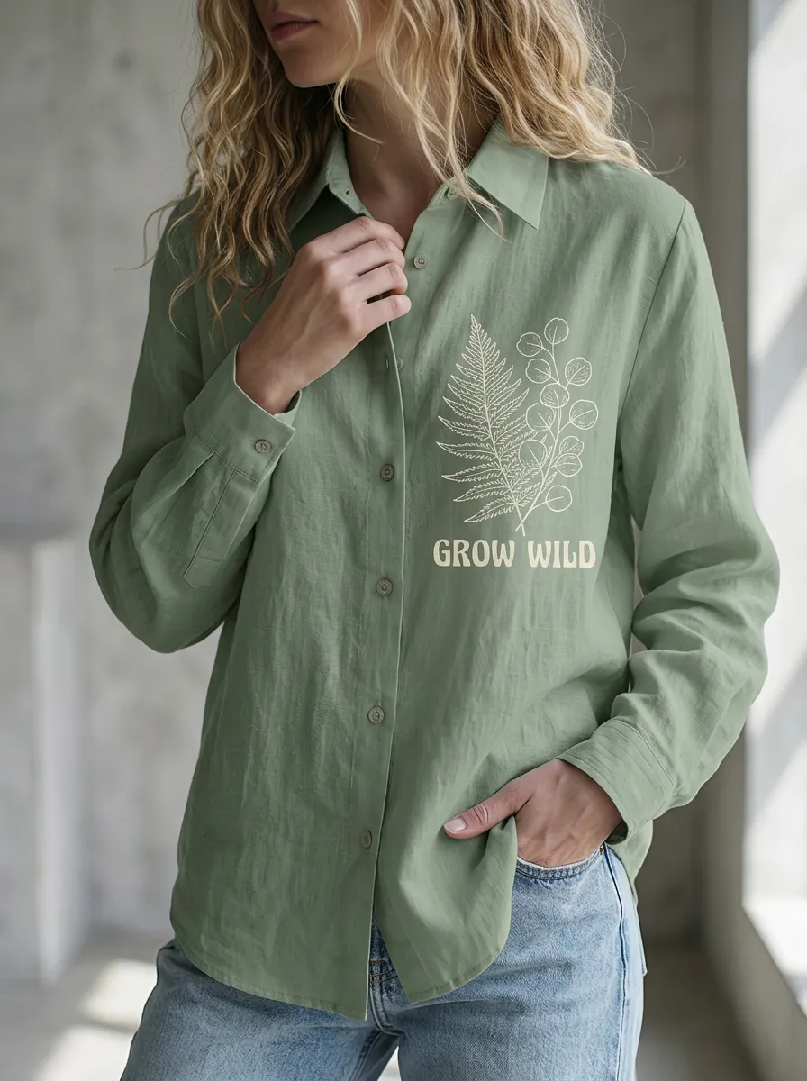 Nature Lover Grow Casual Shirt Modern