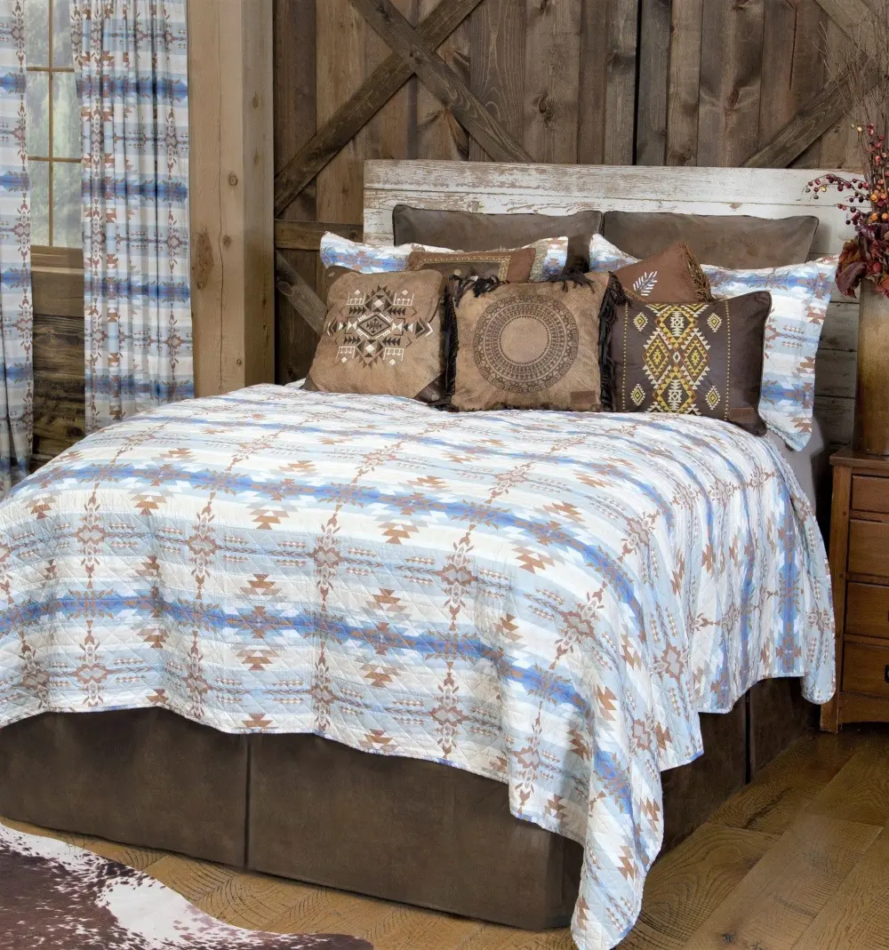 Collected Quilted Geometric Quilt Set