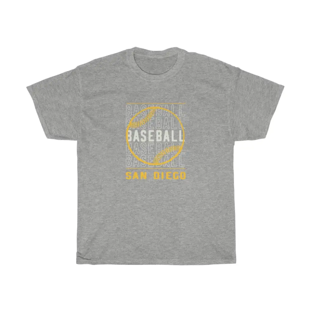 Baseball San Diego with Baseball Graphic T-Shirt