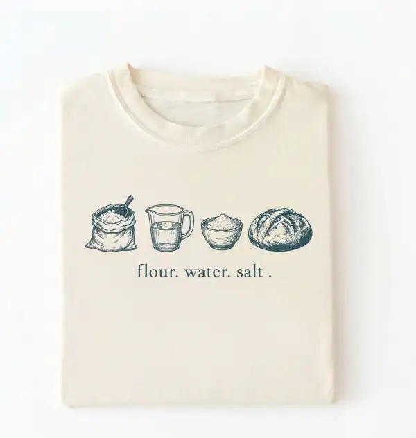 Flour Water Salt Graphic Cotton Tee