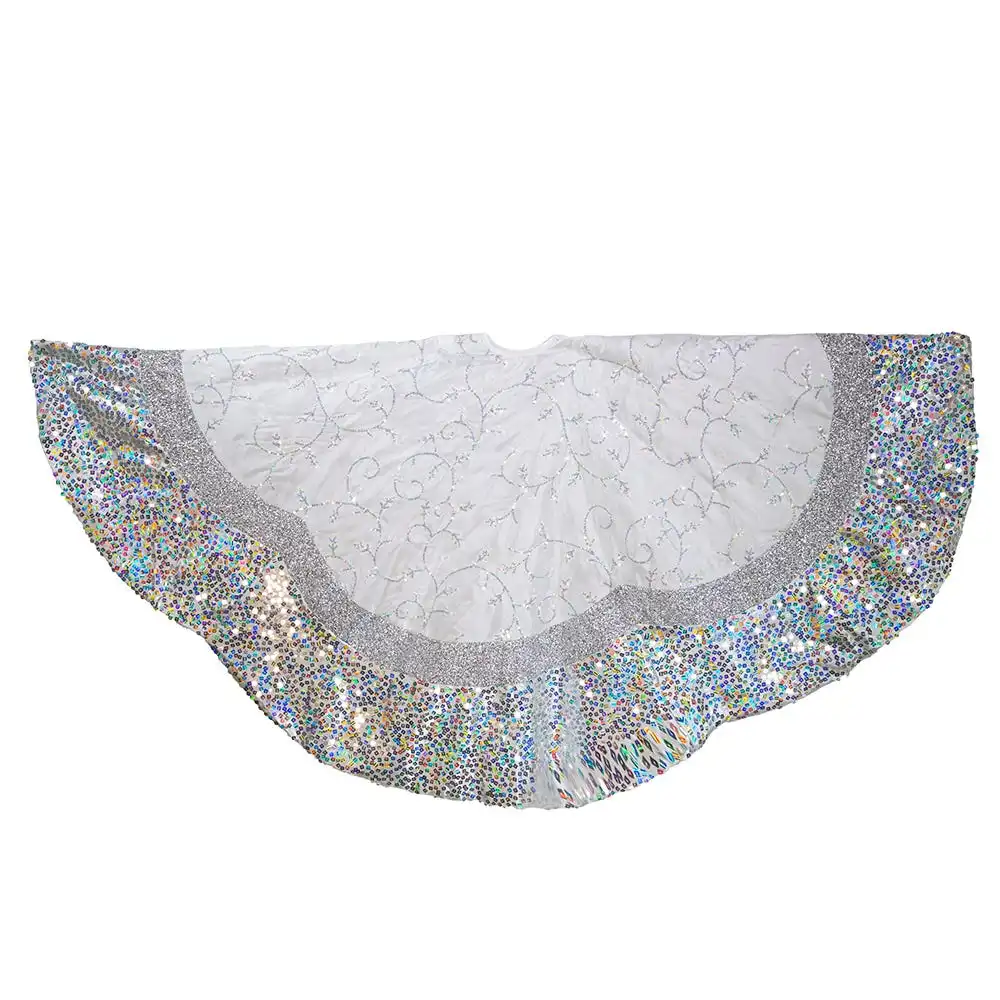 Minimal Metallic Tree Skirt