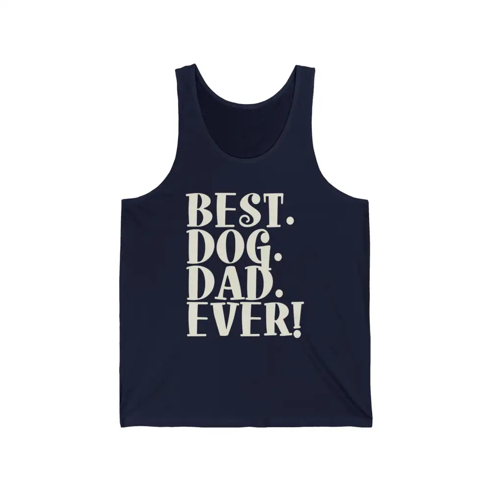 Dog Dad Text Tank Top
