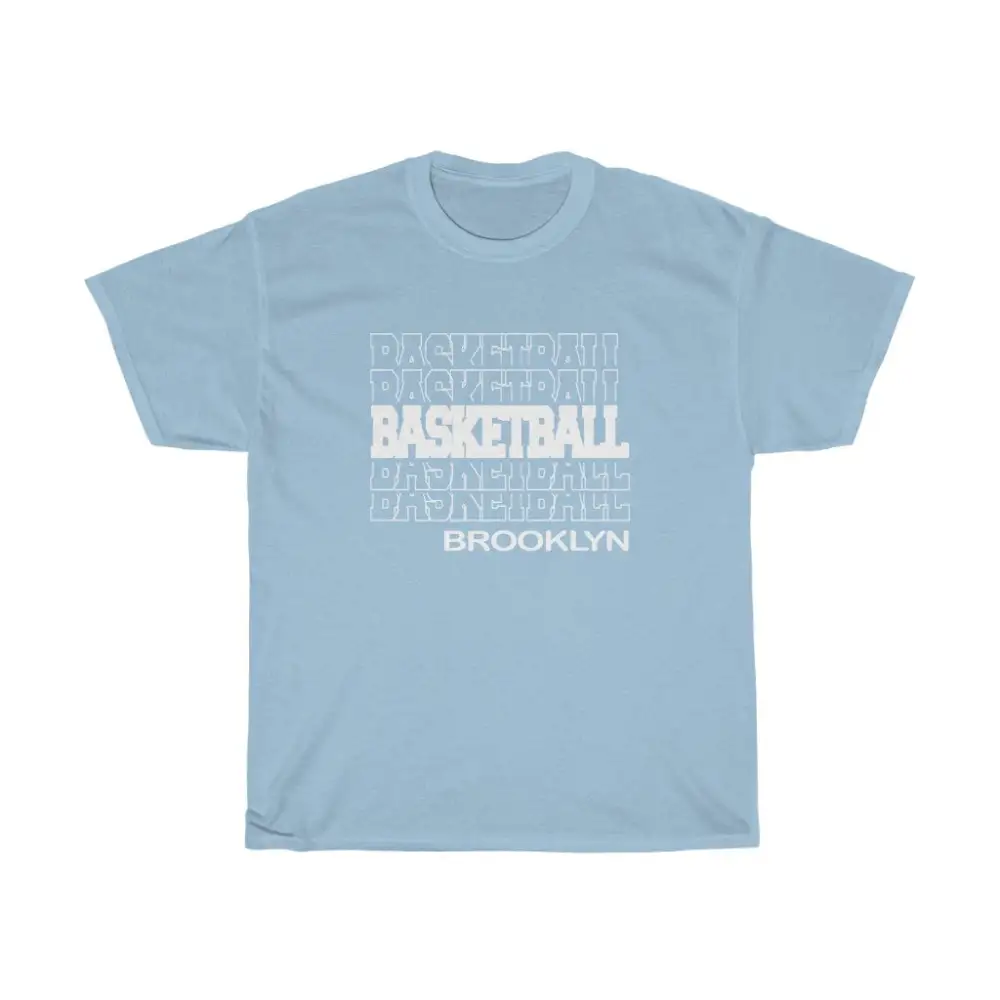 Basketball Brooklyn in Modern Stacked Lettering