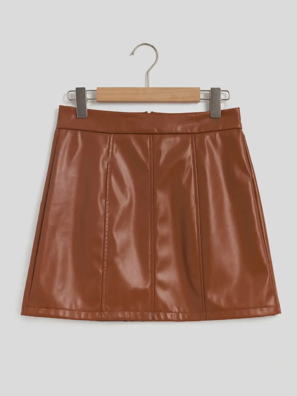 Fitted Mini Zipper Skirt