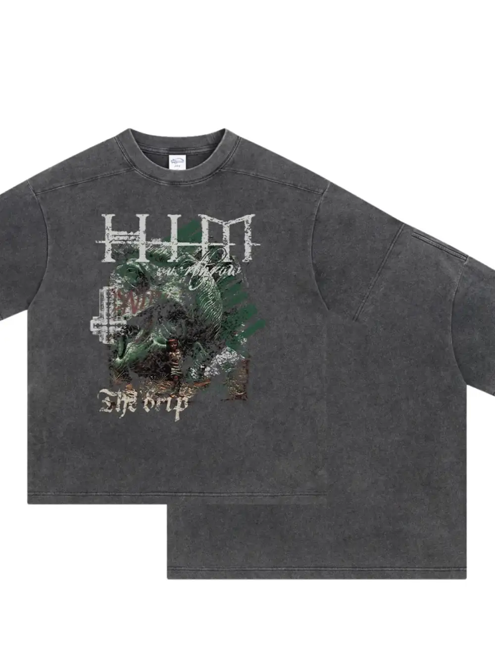 Loose Fit Graphic Crew Neck Half Sleeve Tee