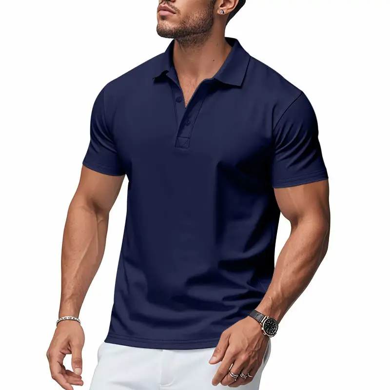 Structured Pique Short Sleeve Cotton Polo Shirt