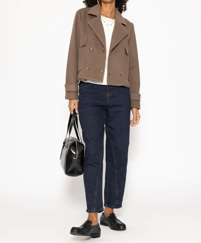 Taupe Collar Everyday Jacket