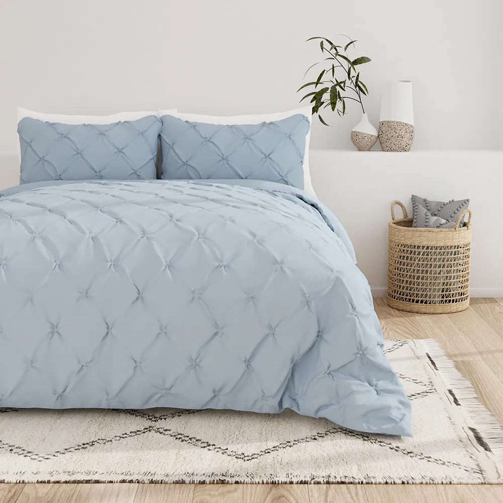 Pinch Pleat Duvet Cover Set