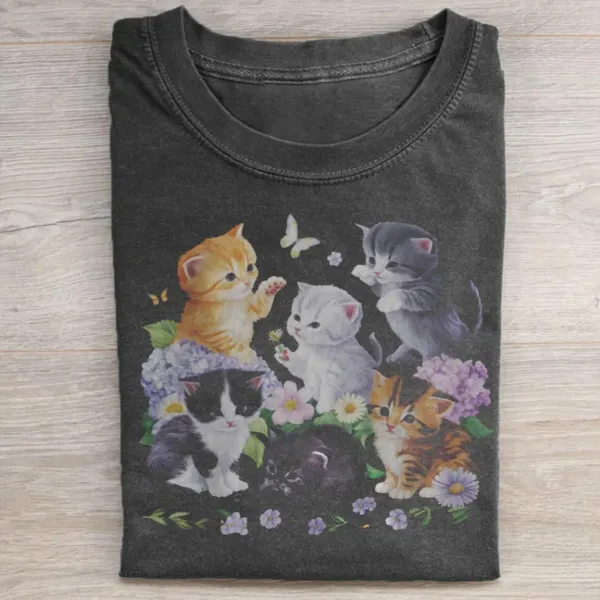 Cottagecore Cat Tee