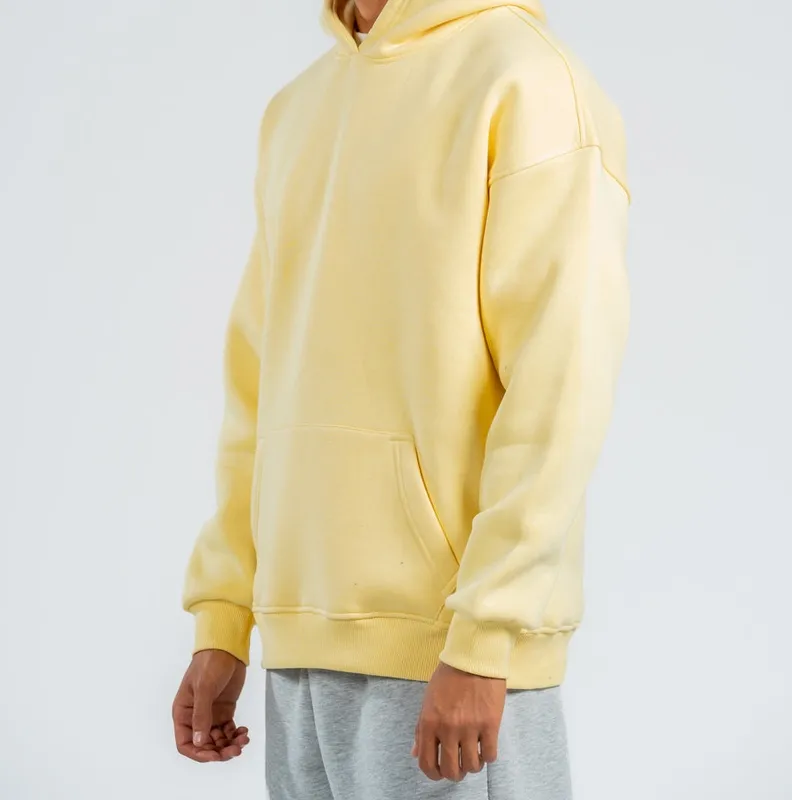 Buttermilk Yellow Oversized Hooded Sweatshirt
