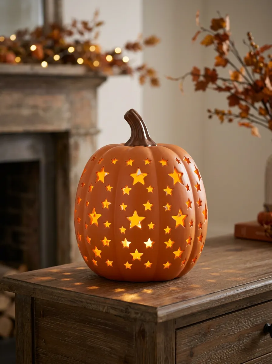 Festive Cutout Halloween Pumpkin Light