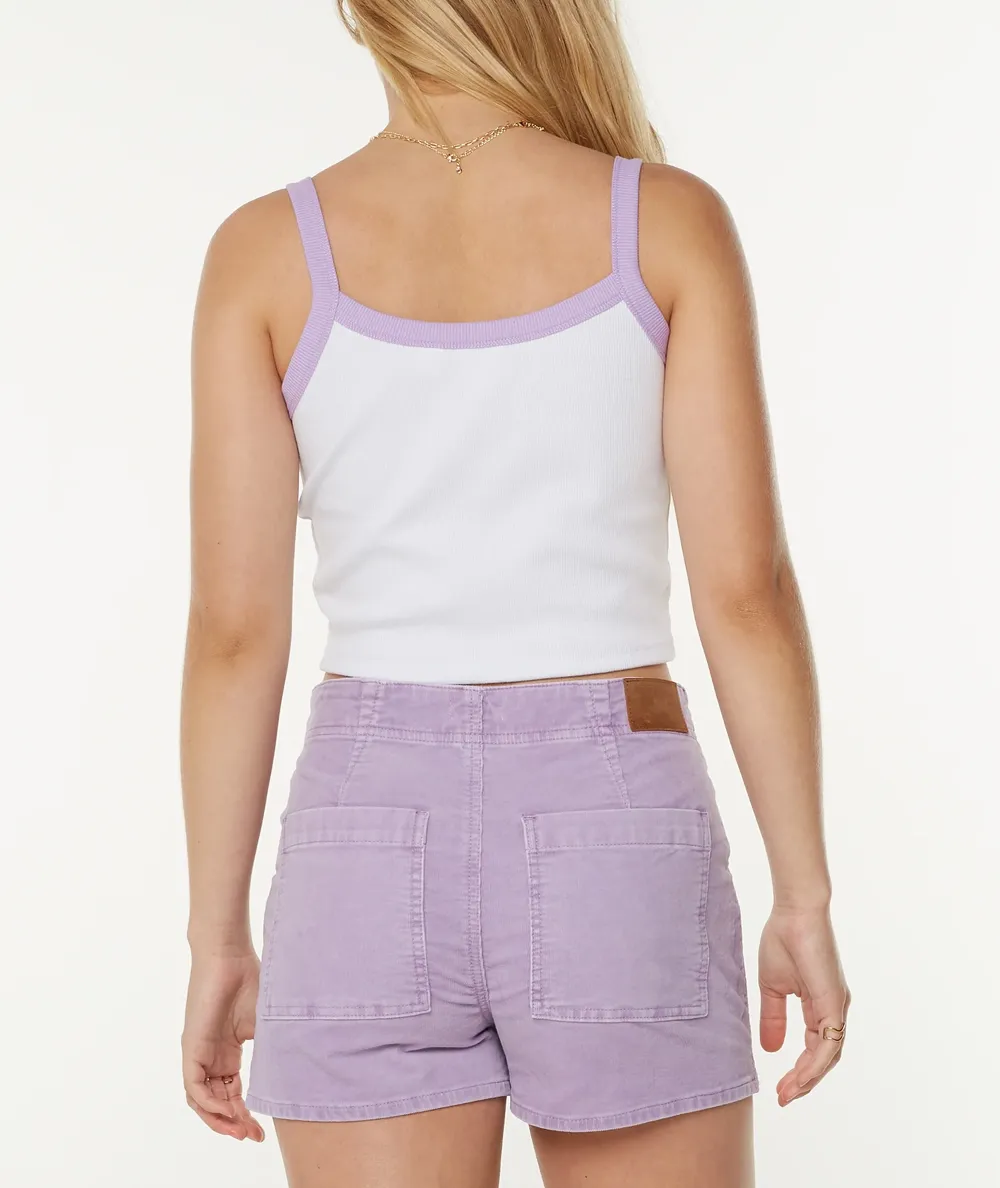 Solid Color Short Cool Strappy Vest